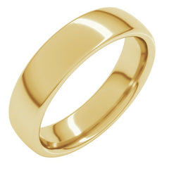 10K Yellow Gold 5 mm Comfort-Fit European-Style Band Size 11.5
