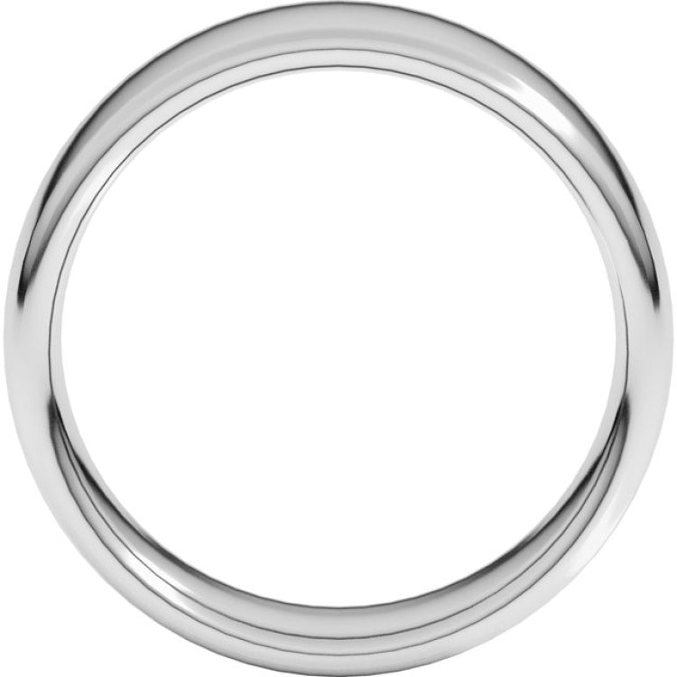 Platinum 7 mm Comfort-Fit European-Style Band Size 11