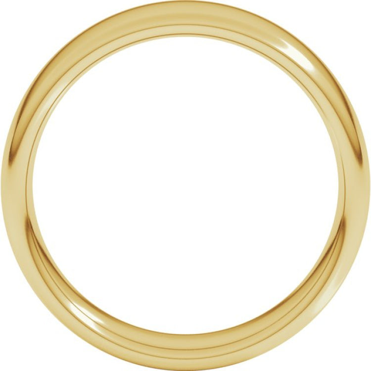 14K Yellow Gold 6 mm Comfort-Fit European-Style Band Size 12