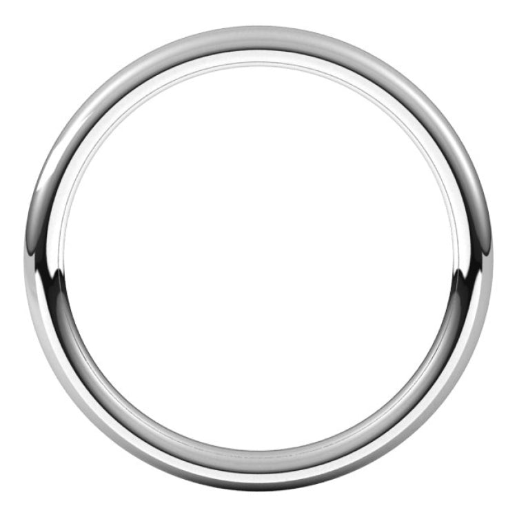 Platinum 2 mm Comfort-Fit European-Style Band Size 5