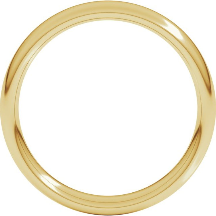 10K Yellow Gold 4 mm Comfort-Fit European-Style Band Size 7.5