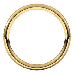 14K Yellow Gold 2 mm Comfort-Fit European-Style Band Size 7