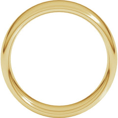 10K Yellow Gold 7 mm Comfort-Fit European-Style Band Size 8.5