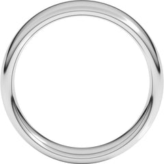 10K White Gold 6 mm Comfort-Fit European-Style Band Size 9.5