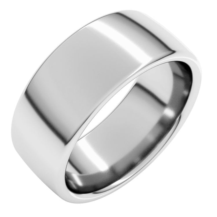 14K White Gold 8 mm Comfort-Fit European-Style Band Size 9.5