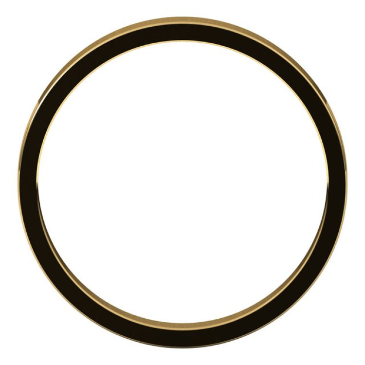 14K Yellow Gold 2.5 mm Flat Band Size 7