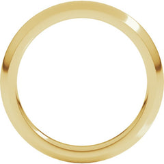 14K Yellow Gold 3 mm Comfort-Fit Half Round Band Size 8