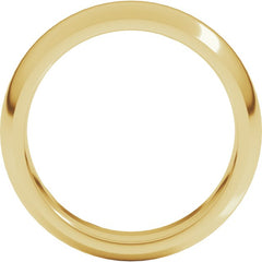 18K Yellow Gold 6 mm Comfort-Fit Half Round Band Size 8