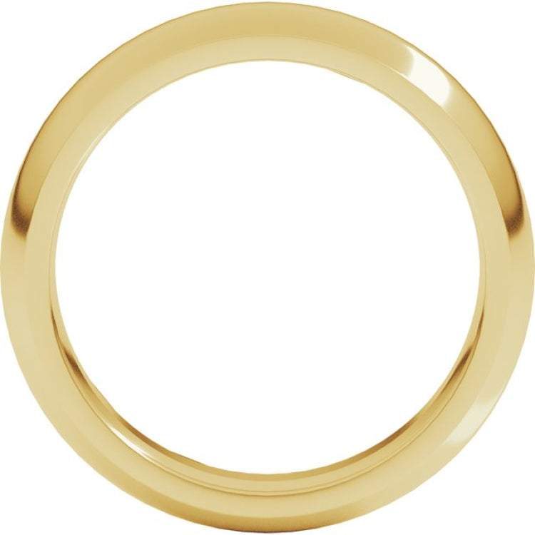 14K Yellow Gold 5 mm Comfort-Fit Half Round Band Size 14