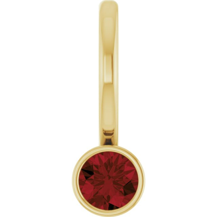 14K Yellow Gold Natural Mozambique Garnet Pendant/Charm