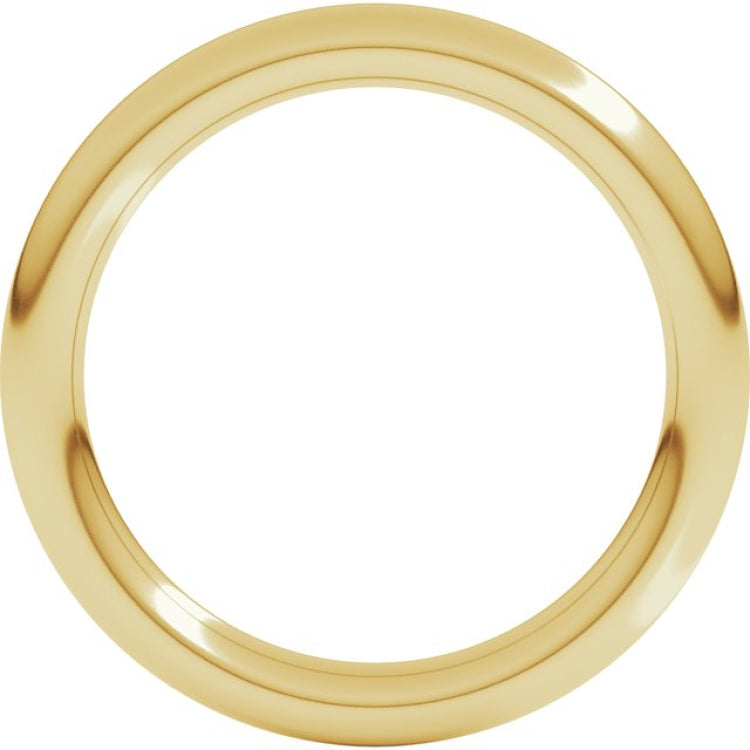18K Yellow Gold 2.5 mm Comfort-Fit Full Round Band Size 6