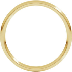 14K Yellow Gold 1.5 mm Comfort-Fit Full Round Band Size 8