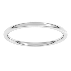 Sterling Silver 1.5 mm Comfort-Fit Full Round Band Size 8