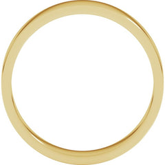 10K Yellow Gold 4 mm Flat Band Size 6