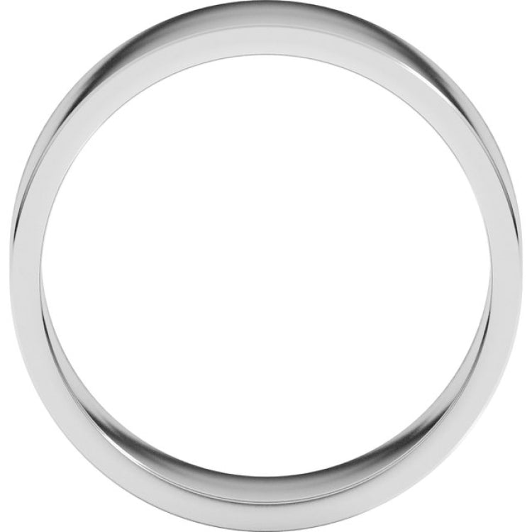 14K White Gold 7 mm Flat Band Size 7.5