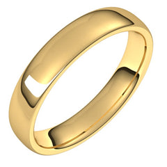 14K Yellow Gold 4.5 mm Comfort-Fit European-Style Band Size 5.5