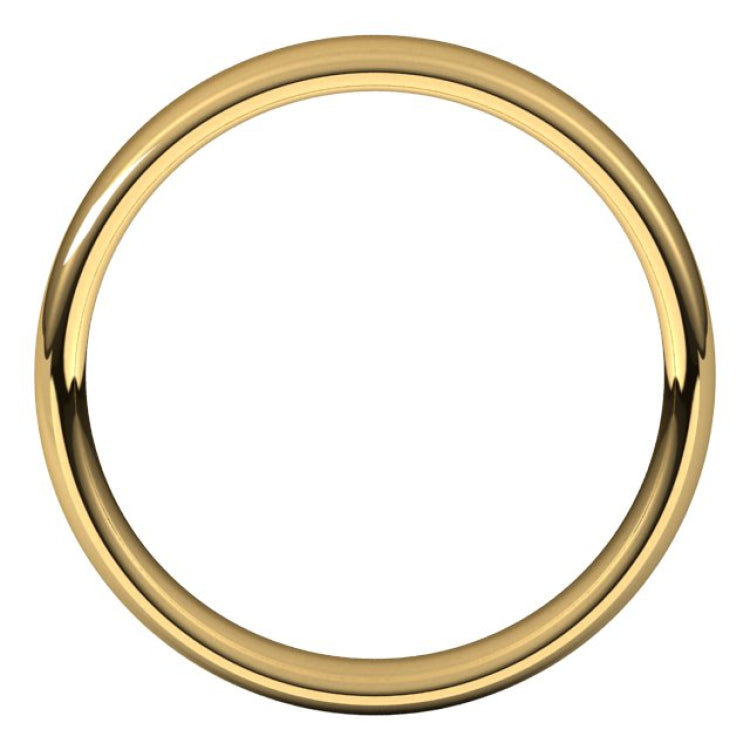 14K Yellow Gold 4.5 mm Comfort-Fit European-Style Band Size 5.5