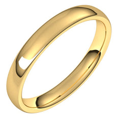 14K Yellow Gold 3.5 mm Comfort-Fit European-Style Band Size 6.5