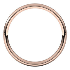 14K Rose Gold 2.5 mm Comfort-Fit European-Style Band Size 7