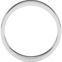 10K White Gold 5 mm Flat Band Size 9
