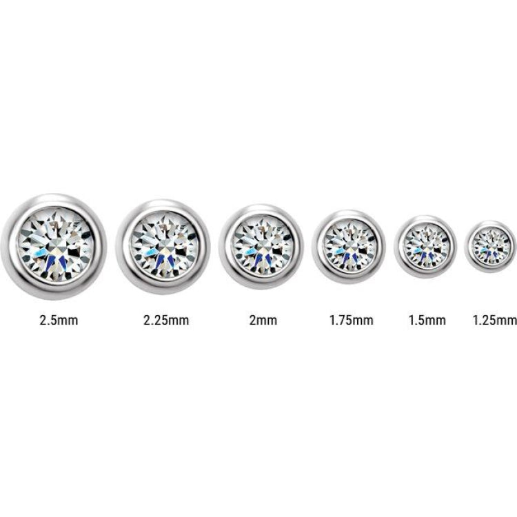 14K Yellow Gold 1/10 CTW Lab-Grown Diamond Micro Bezel-Set Earrings