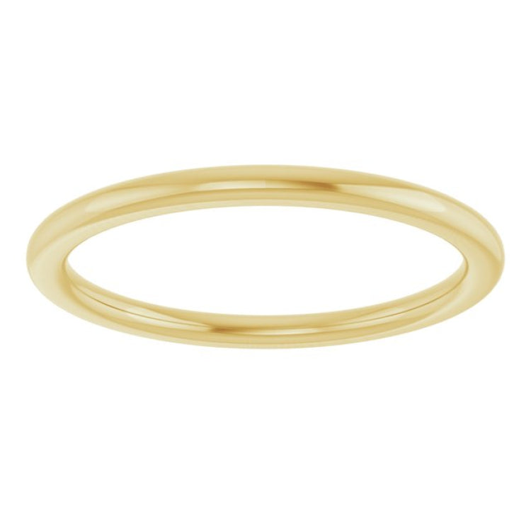 10K Yellow Gold 1.5 mm Comfort-Fit European-Style Band Size 7