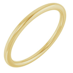 14K Yellow Gold 1.5 mm Comfort-Fit European-Style Band Size 8.5