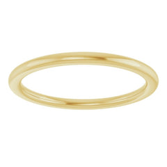 14K Yellow Gold 1.5 mm Comfort-Fit European-Style Band Size 8.5