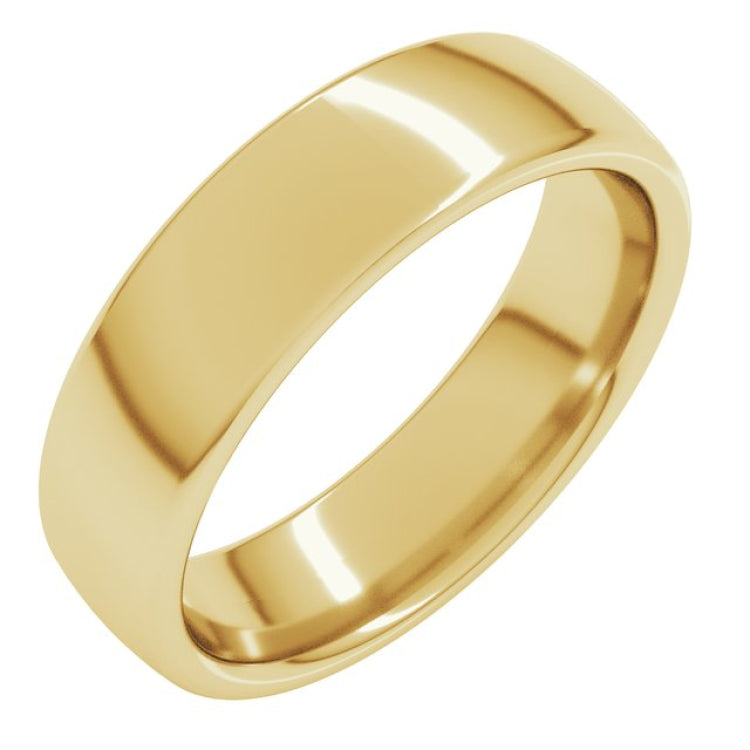 14K Yellow Gold 5.5 mm Comfort-Fit European-Style Band Size 10.5
