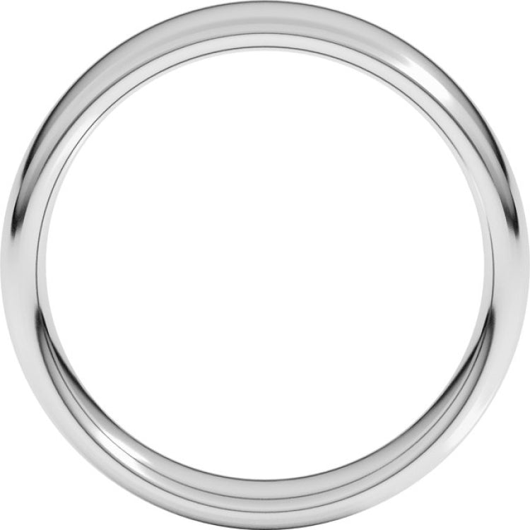 14K White Gold 5.5 mm Comfort-Fit European-Style Band Size 8.5