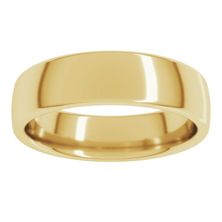 10K Yellow Gold 5.5 mm Comfort-Fit European-Style Band Size 9