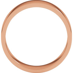 14K Rose Gold 6 mm Flat Band Size 7