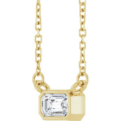 14K Yellow Gold 1/3 CT Lab-Grown Diamond 18" Necklace