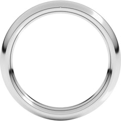 18K White Gold 3.5 mm Comfort-Fit Half Round Band Size 11