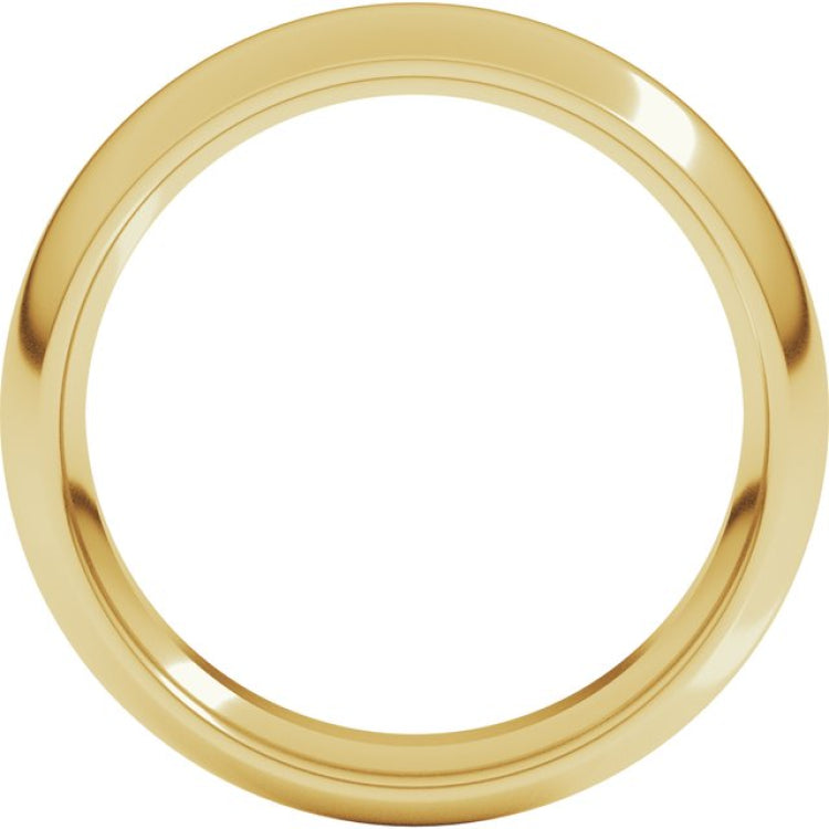 14K Yellow Gold 5.5 mm Comfort-Fit Half Round Band Size 9