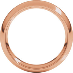 14K Rose Gold 5.5 mm Comfort-Fit Half Round Band Size 9