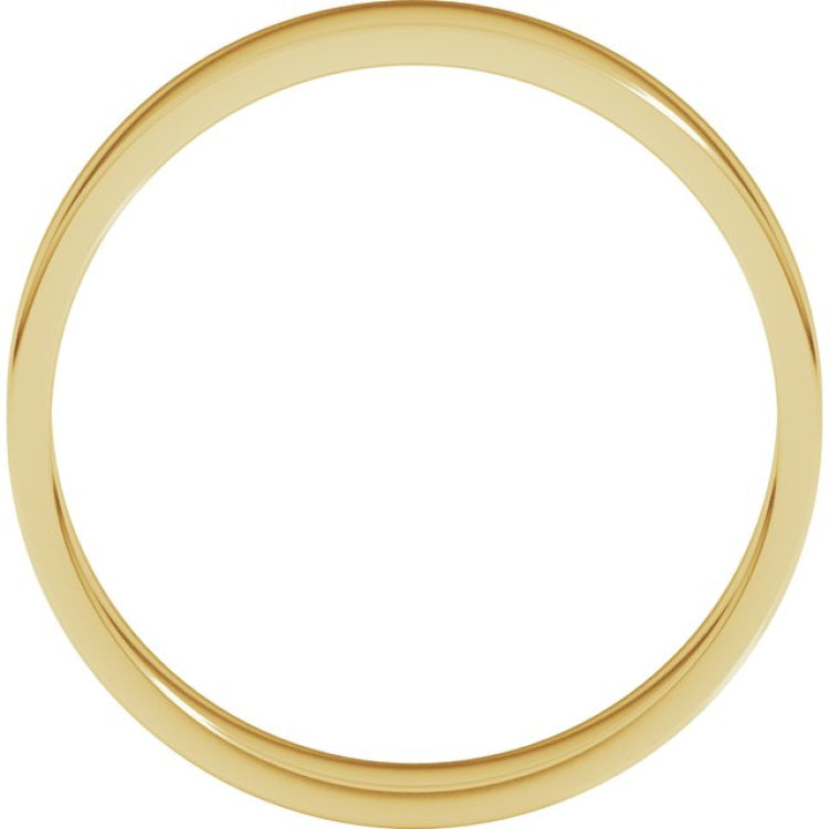 14K Yellow Gold 4.5 mm Flat Band Size 6