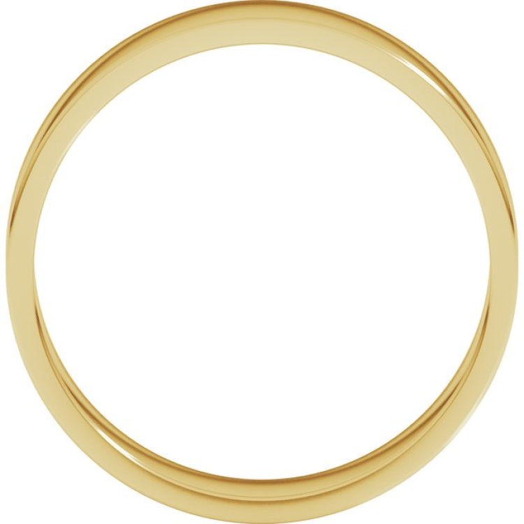 18K Yellow Gold 5.5 mm Flat Band Size 7