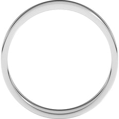 Platinum 4.5 mm Flat Band Size 9