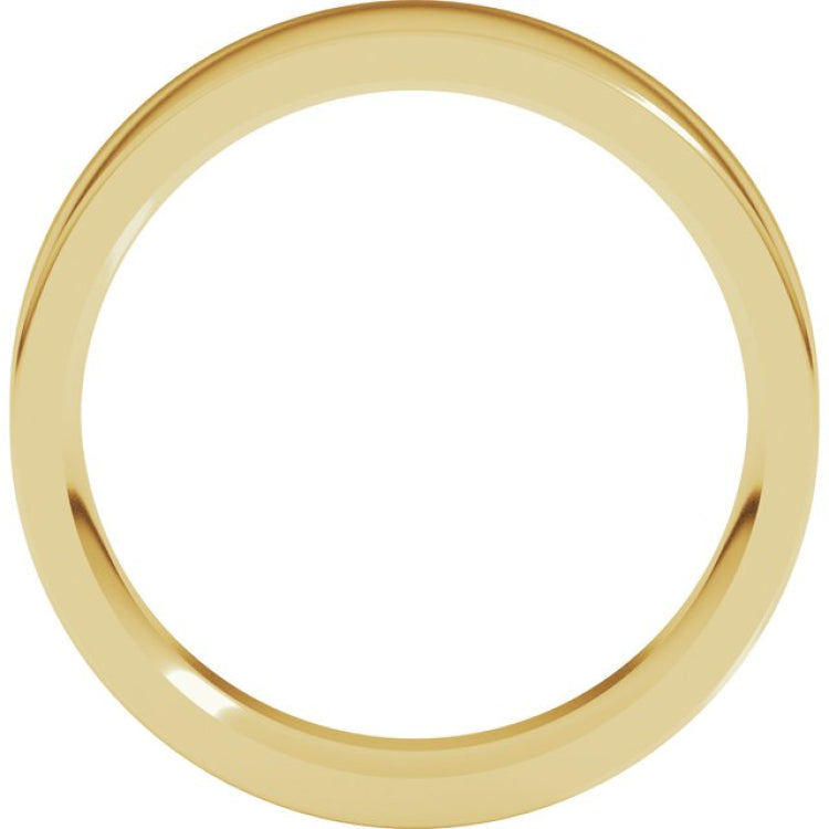 10K Yellow Gold 5.5 mm Comfort-Fit Flat Band Size 6.5