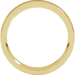 10K Yellow Gold 3.5 mm Comfort-Fit Flat Band Size 7