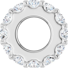 Sterling Silver 1/3 CTW Natural Diamond Spacer Charm/Pendant