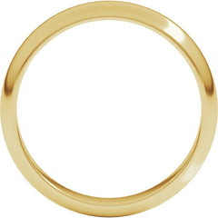 10K Yellow Gold 4 mm Half Round Band Size 11.5