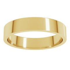 14K Yellow Gold 4 mm Flat Band Size 7
