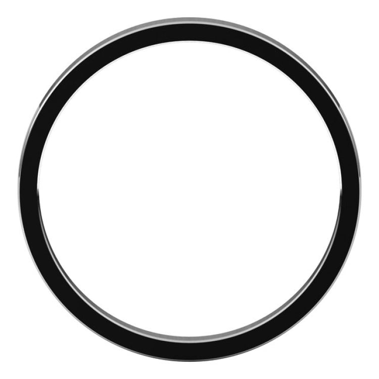 18K White Gold 2 mm Flat Band Size 8
