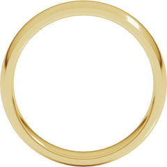 10K Yellow Gold 5 mm Lightweight Comfort-Fit Half Round Band Size 9