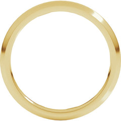 14K Yellow Gold 2 mm Comfort-Fit Half Round Band Size 8.5