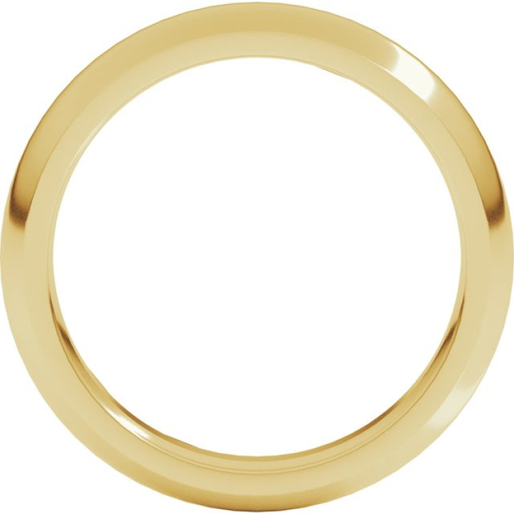10K Yellow Gold 4 mm Comfort-Fit Half Round Band Size 8.5