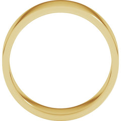 18K Yellow Gold 7 mm Flat Band Size 9.5