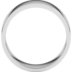 14K White Gold 7 mm Flat Band Size 14